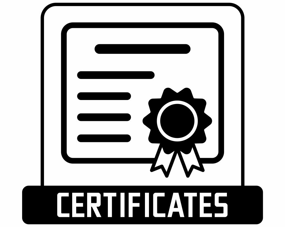 Techno Boots Certificates
